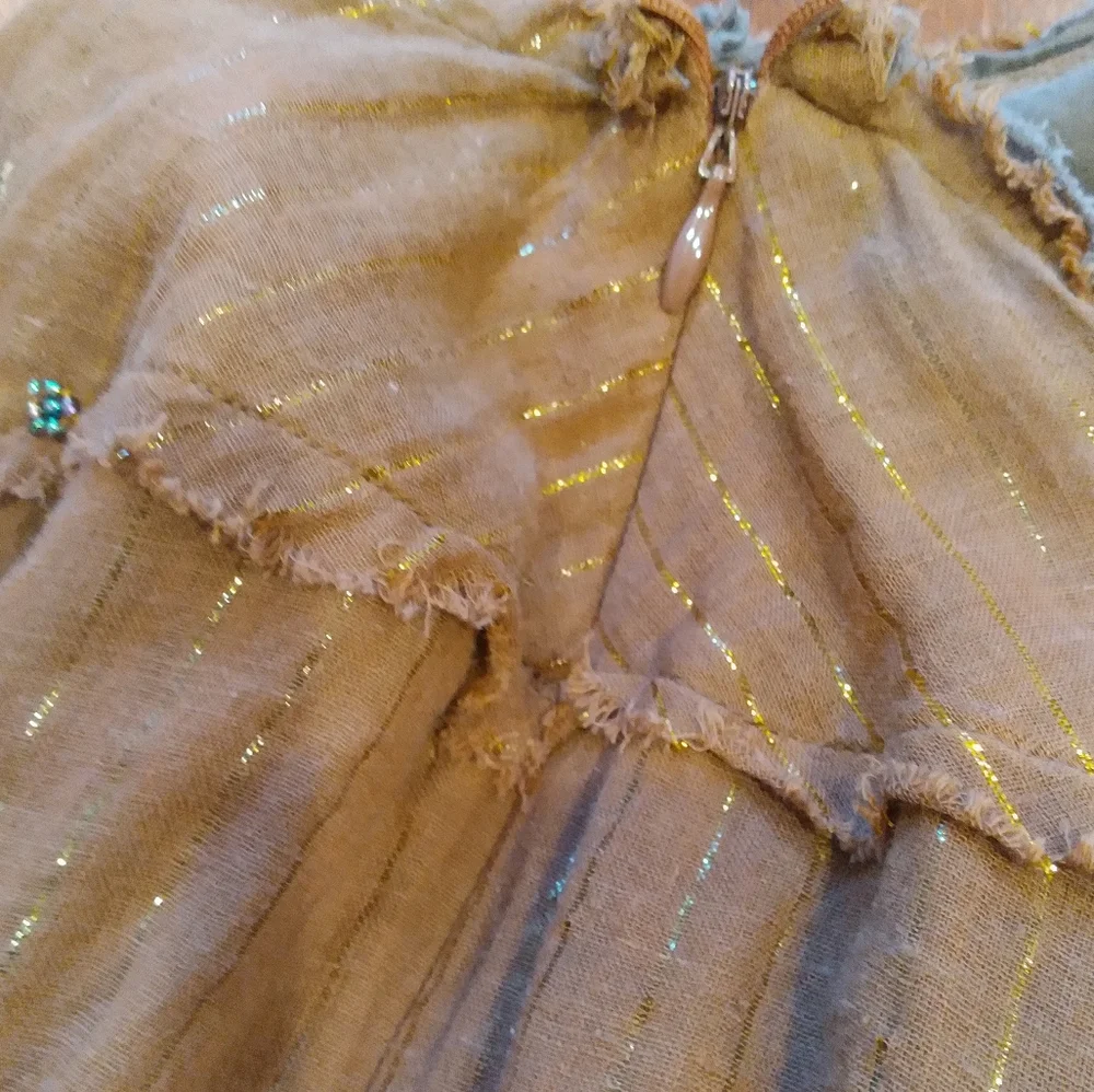 Uniform By John Paul Richard, Long Brown W Gold Thread & Embroidering, Size S - Picture 9 of 10